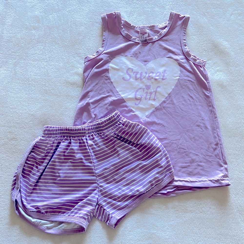 Girls Pajama Set Size 8